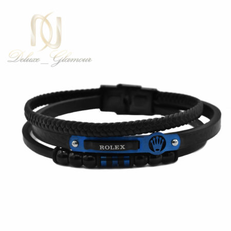 دستبند مردانه چرم ROLEX خاص DS-N992