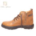 نیم بوت چرم اصل مردانه تبریز عسلی sh-n339