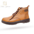 نیم بوت چرم اصل مردانه تبریز عسلی sh-n339