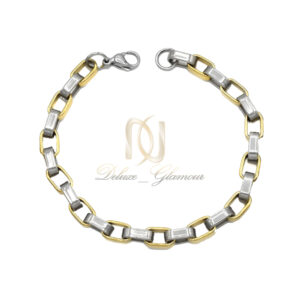 دستبند مردانه استیل آجری پهن ds-n997