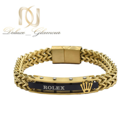 دستبند مردانه ROLEX استیل طلایی DS-N996