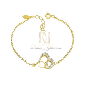 دستبند نقره طلایی دخترانه خاص ds-n999