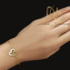 دستبند نقره طلایی دخترانه خاص ds-n999