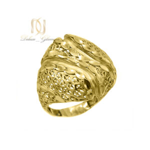 انگشتر نقره زنانه تراش طلایی rg-n903