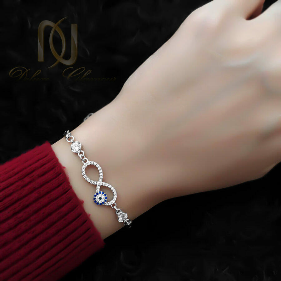 دستبند زنانه نقره ظریف چشم نظر br-n31