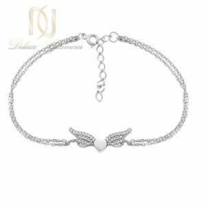 دستبند نقره زنانه طرح بال فرشته br-n32