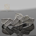 ست حلقه نقره 925 ازدواج طرح جدید rg-n916