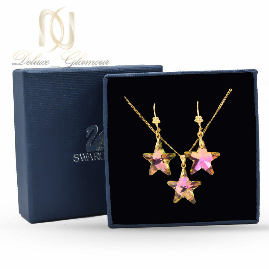 نیم ست ستاره زنانه استیل کریستال سواروسکی CE-N60