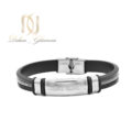 دستبند مردانه اسپرت چرم طرح مونت بلانک br-n62