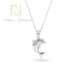 گردنبند دلفین زنانه نقره 925 اصل nw-n954