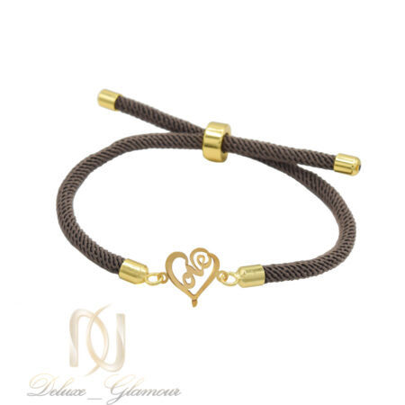 دستبند طلای 18 عیار دخترانه طرح قلب go-n14
