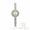 ساعت نقره زنانه H&D جواهری نگین سفید طرح جدید WH-N346