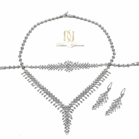 سرویس نقره تراش زنانه با آبکاری رودیوم چندلایه ce-n110