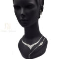 سرویس نقره عروس مشابه طلا سفید نگین دار ce-n111