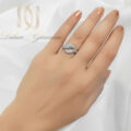 انگشتر نقره زنانه طرح موج