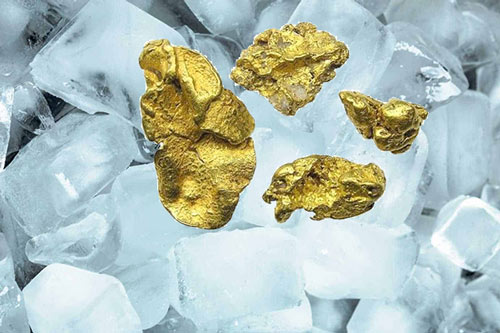 تشخیص طلا با استفاده از یخ
