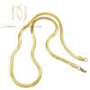 عکس گردنبند زنجیر هرینگبون استیل طلایی زنانه
