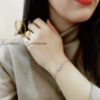 مدل جدید دستبند نقره دخترانه ماه و فرشته