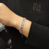 دستبند کارتیر زنانه نقره 925 طرح جدید - عکس روی دست