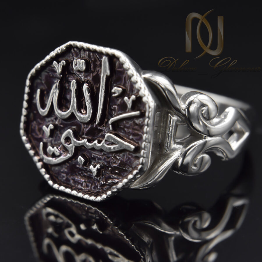مدل انگشتر نقره مردانه دست ساز حسبی الله