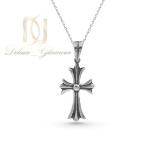 گردنبند نقره مردانه صلیب سیاه قلم