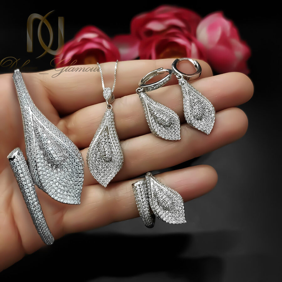 سرویس نقره زنانه نیلوفر آبی