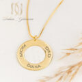 مدل گردنبند نقره اسم دیانا DIANA