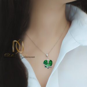 گردنبند نقره قلب سواروسکی زنانه