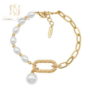 دستبند زنانه ژوپینگ مرواریدی طلایی