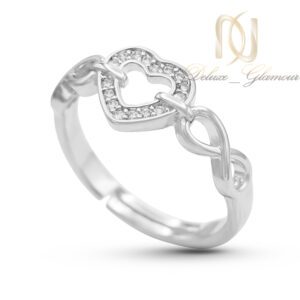 انگشتر استیل زنانه قلب و بی نهایت