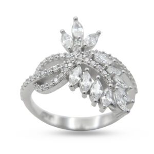 انگشتر نقره زنانه مدل شاخه