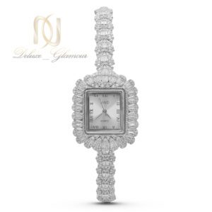 ساعت نقره زنانه H&D جواهری مستطیلی