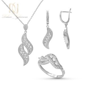 نیم  ست نقره زنانه مدل موج