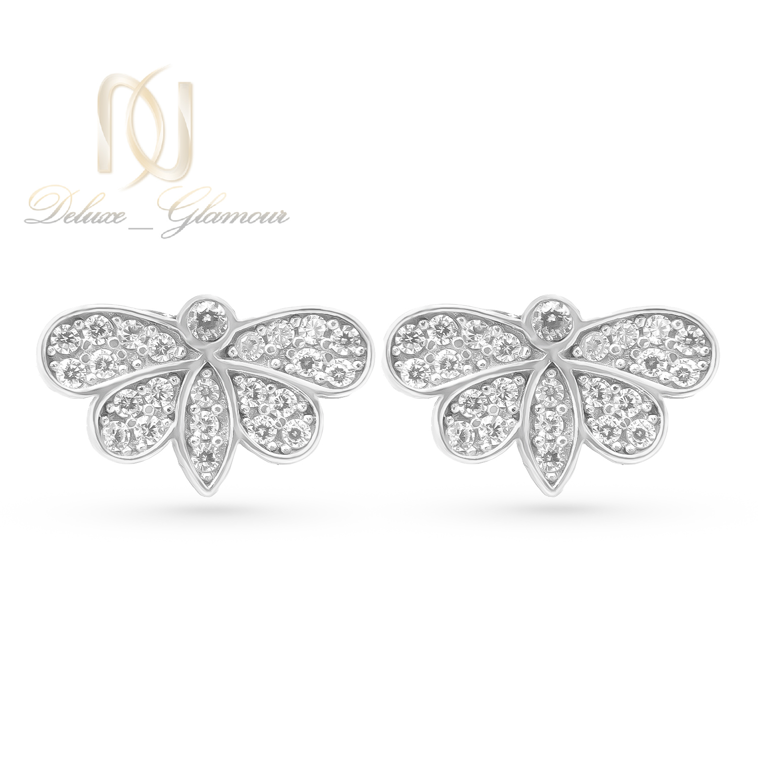 گوشواره نقره زنانه مدل پروانه