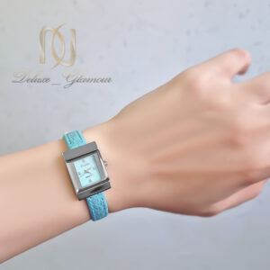 ساعت زنانه اولیجیا چرم فیروزه‌ای