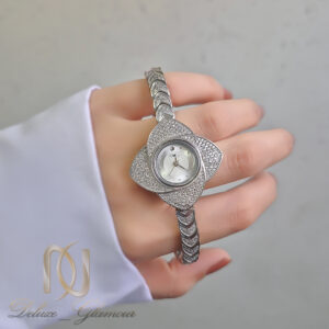 ساعت زنانه نقره تایلندی جواهری صفحه گل