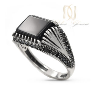 انگشتر نقره مردانه سیاه قلم