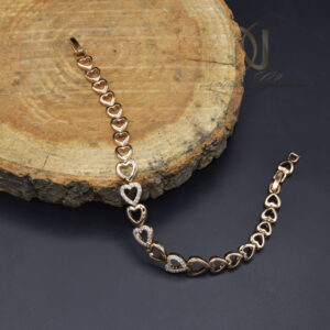 دستبند ژوپینگ زنانه مدل قلبی