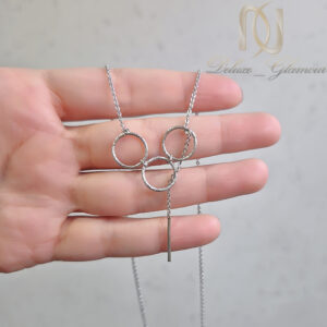 گردنبند نقره زنانه طرح حلقه