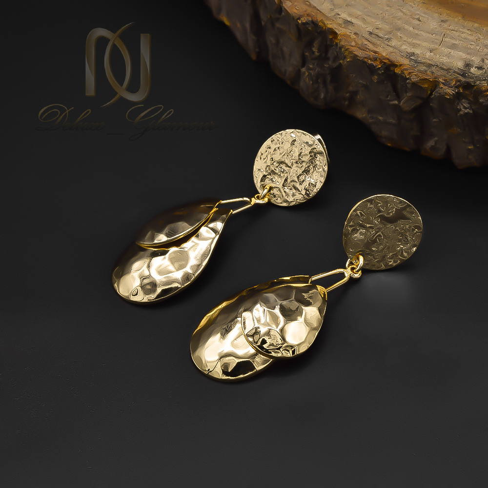 گوشواره زنانه فشن طلایی آویزی