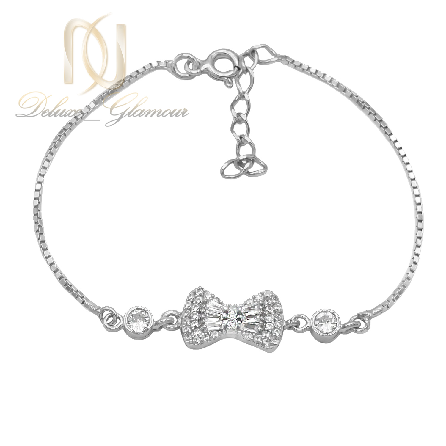 دستبند نقره زنانه مدل پاپیون