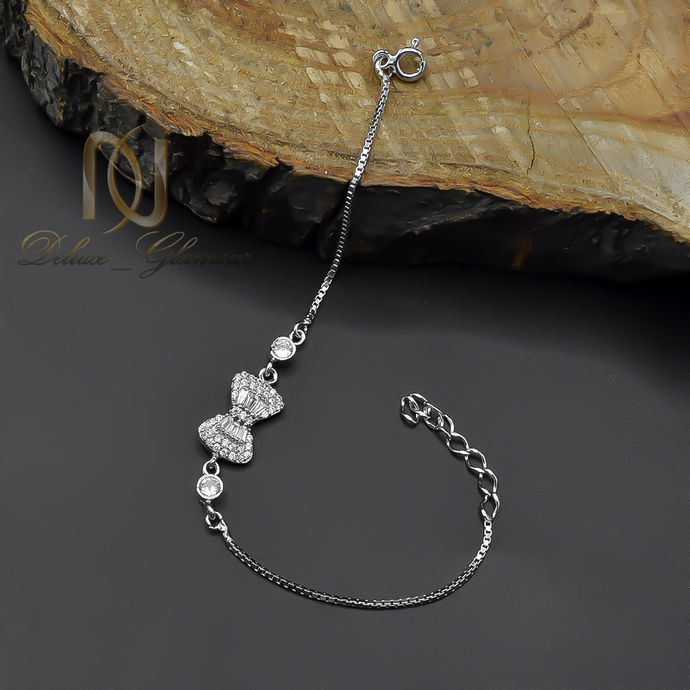 دستبند نقره زنانه مدل پاپیون - تصویر 2