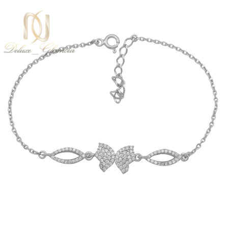 دستبند نقره زنانه مدل پروانه