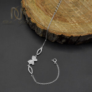 دستبند نقره زنانه مدل پروانه زنجیری