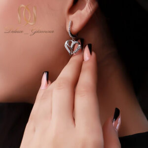 نیم ست نقره زنانه قلبی شیک