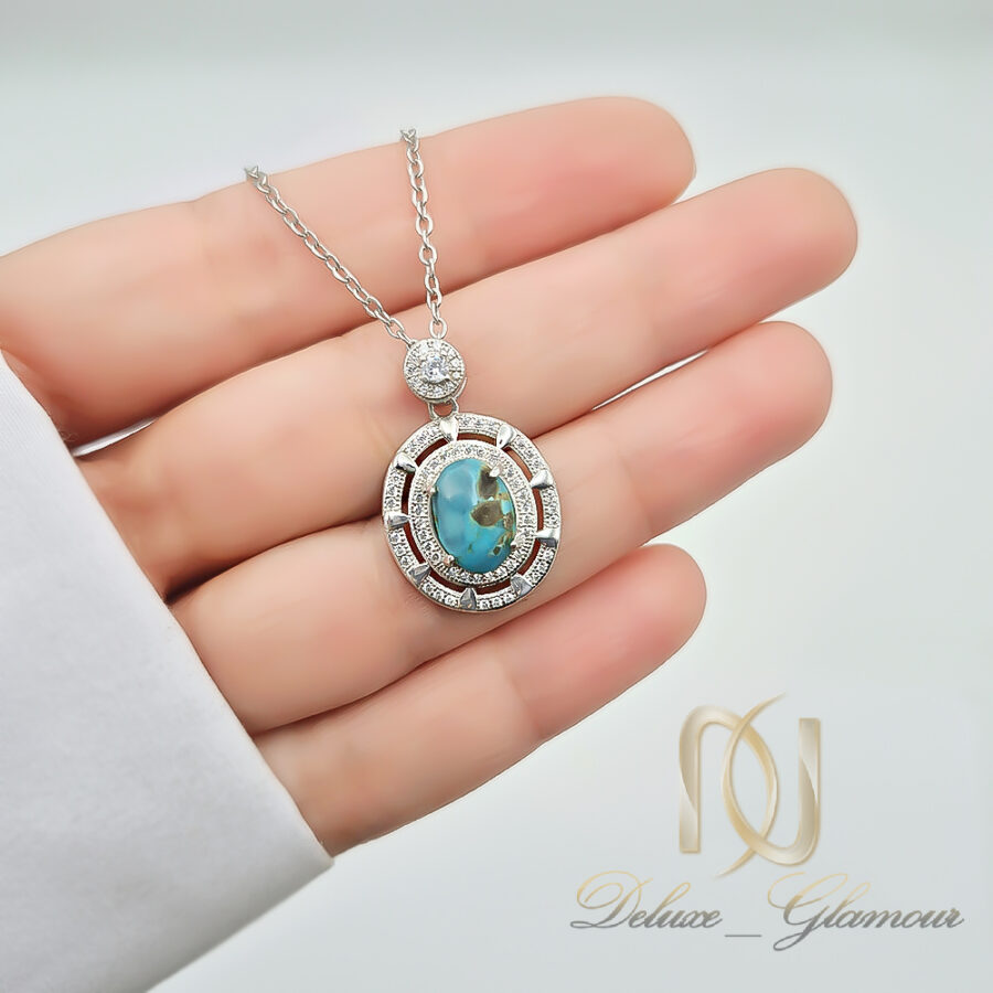 گردنبند زنانه فیروزه نیشابور ظریف