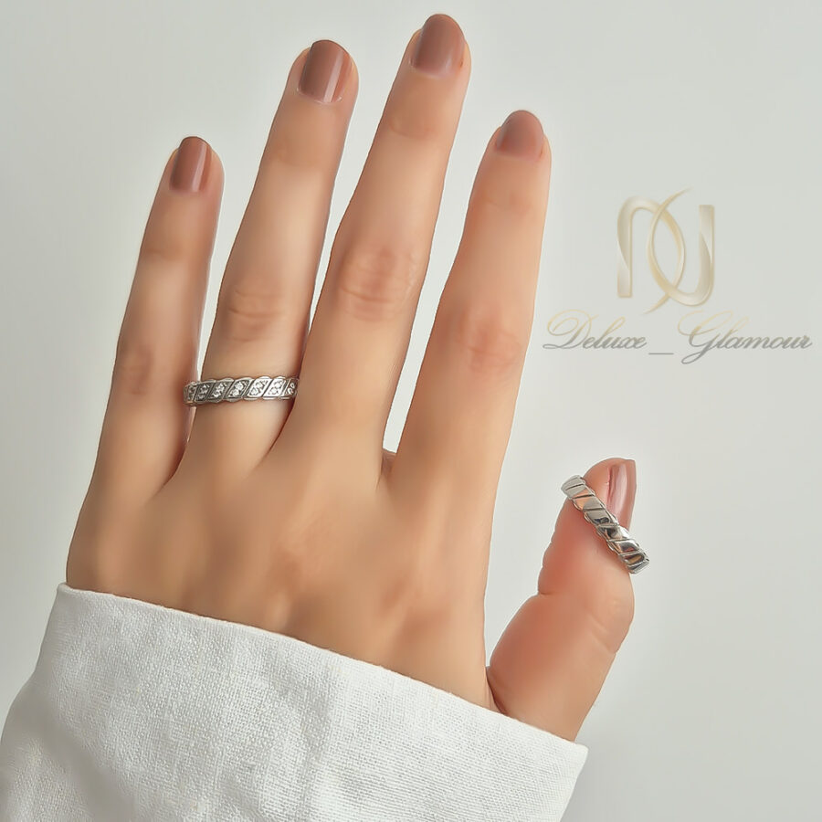 حلقه ست نقره ازدواج طرح طلا