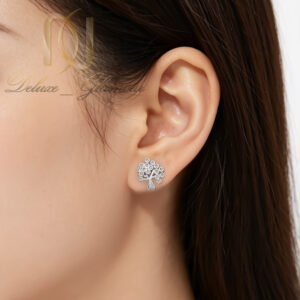 گوشواره نقره زنانه درخت روی گوش