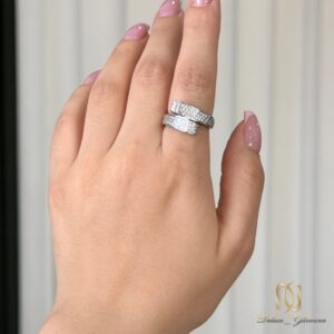 انگشتر زنانه نقره نگین دار - RG-N0904 - 5