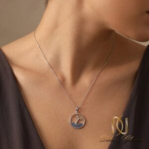 گردنبند نقره زنانه دم نهنگ - ne-n353 - 4